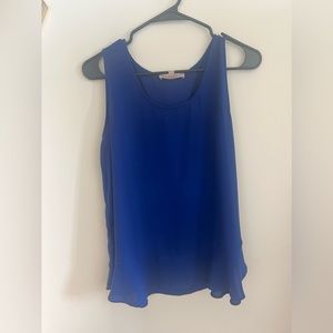 Philosophy blue tank, size M
